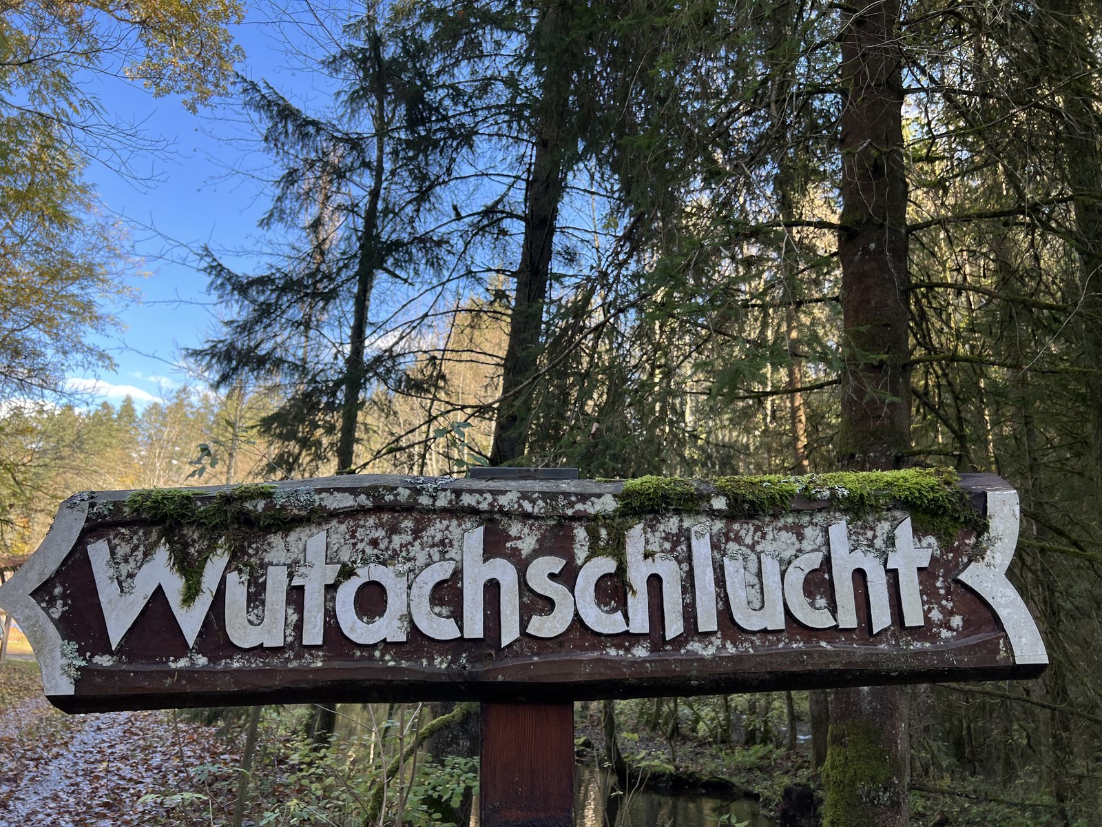 Wegweiser zur Wutachschlucht